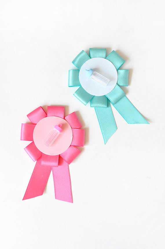 DIY Baby Shower Pins
 DIY Gender Reveal Baby Shower Pins