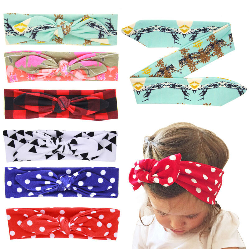 Diy Baby Turban Headband With Bow
 DIY Baby Kids Girl Bow Knot Headband Rabbit Ears Hair band