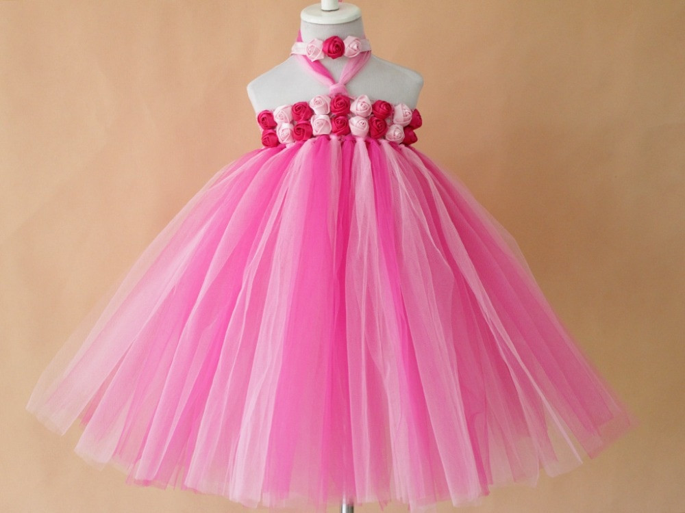 Diy Baby Tutu Dress
 new bright color flower girls tutu dress retail handmade