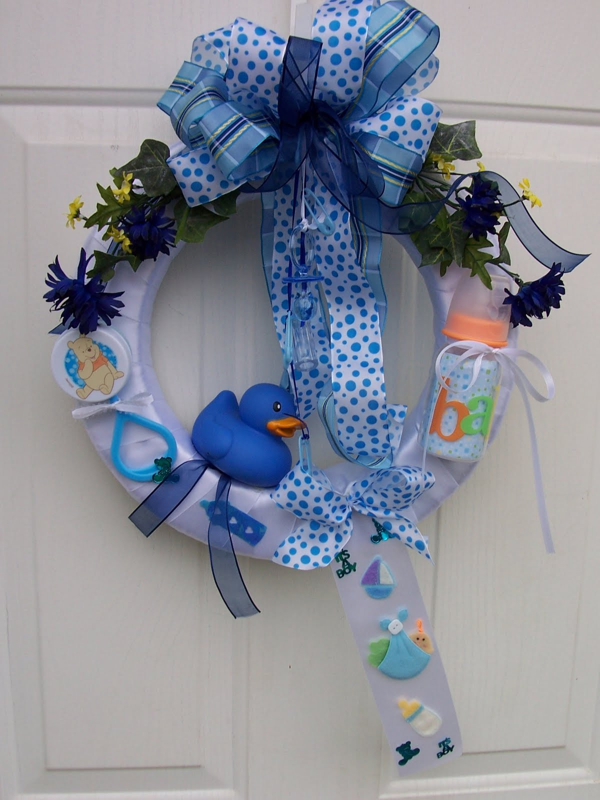 DIY Baby Wreath Hospital Door
 Custom Created Baby Wreaths for Hospital Doors and More