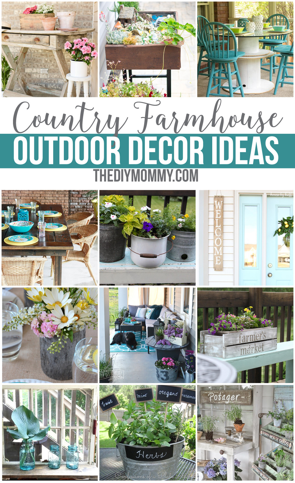 Diy Backyard Decorations
 12 Gorgeous Country Farmhouse Outdoor Décor Ideas