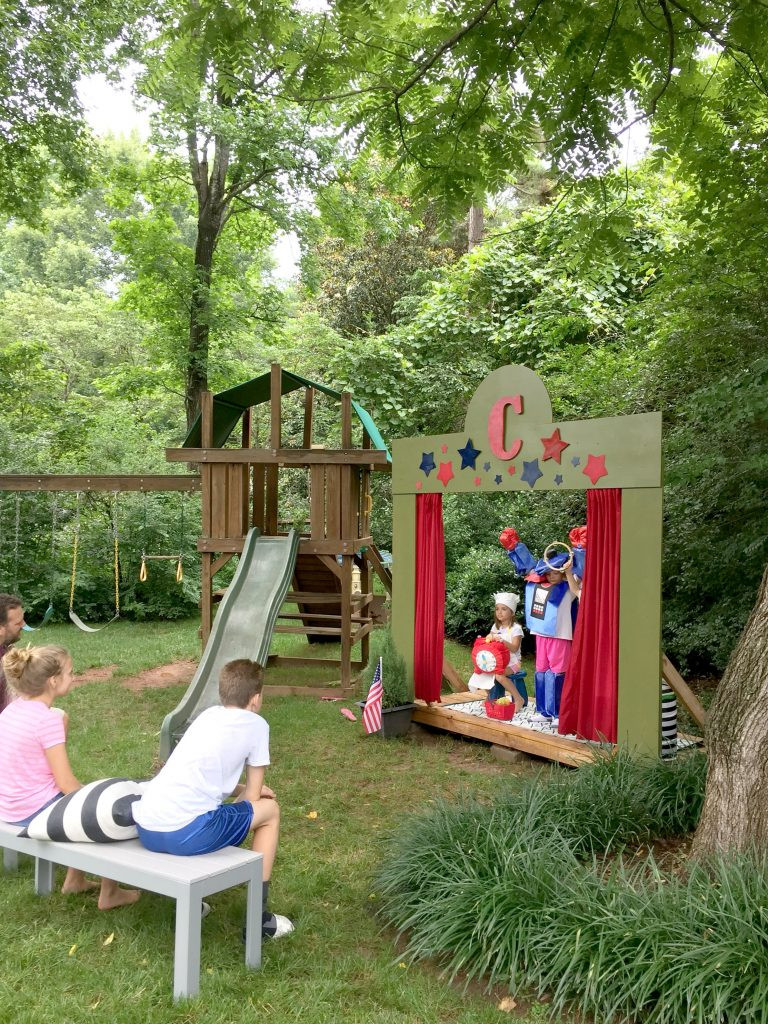 DIY Backyard Ideas For Kids
 Our DIY Kids Backyard Theater Emily A Clark