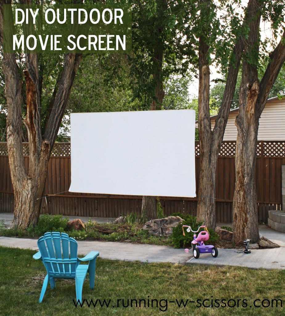 Diy Backyard Movie Screen
 5 Ways to Make Your Backyard More Fun Infarrantly Creative