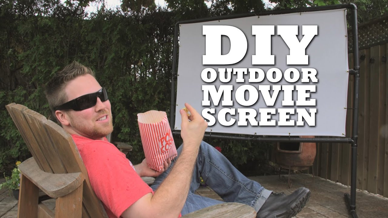 Diy Backyard Movie Screen
 DIY Outdoor Movie Screen