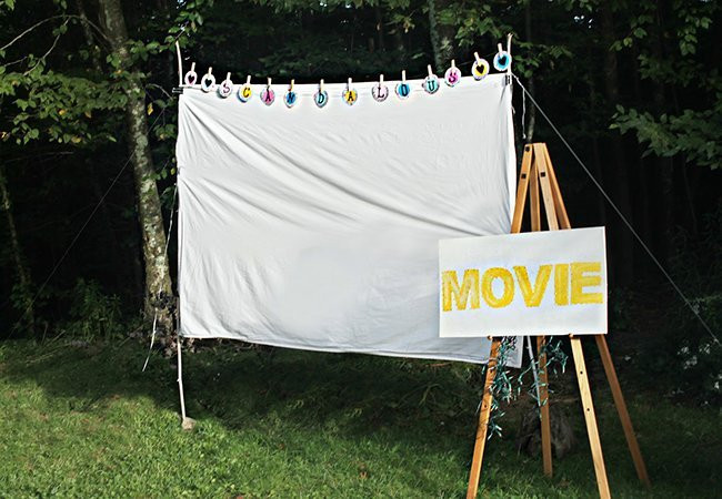 Diy Backyard Movie Screen
 DIY Outdoor Movie Screen Weekend Projects Bob Vila