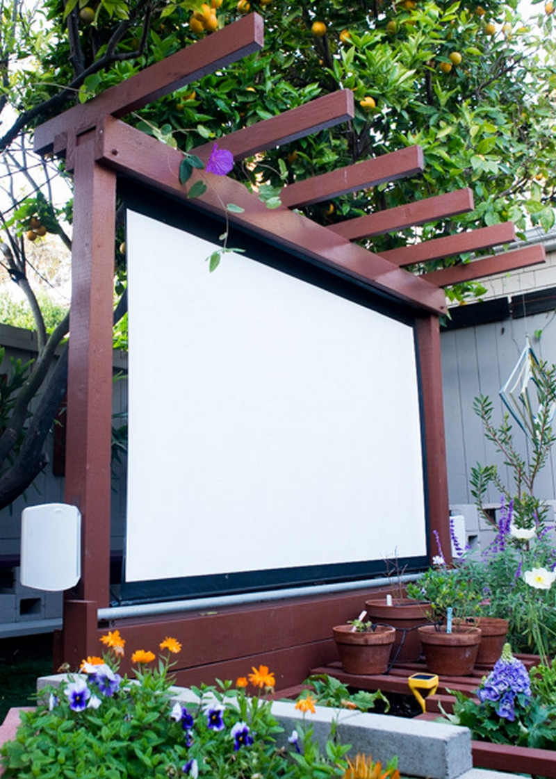 Diy Backyard Movie Screen
 Bring more entertainment to your backyard by building an