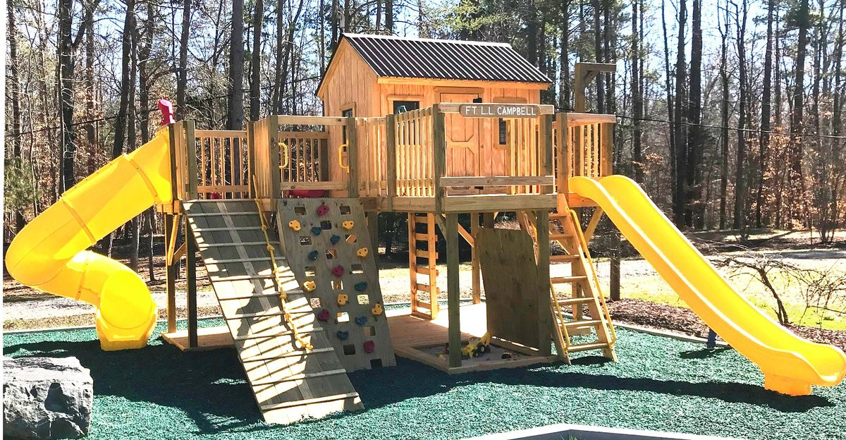 Diy Backyard Playgrounds
 Play set & Playground Plans