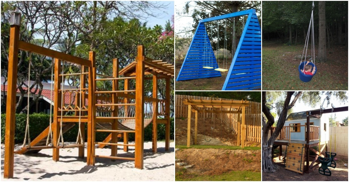 Diy Backyard Playgrounds
 26 DIY Swings That Turn Your Backyard Into A Playground