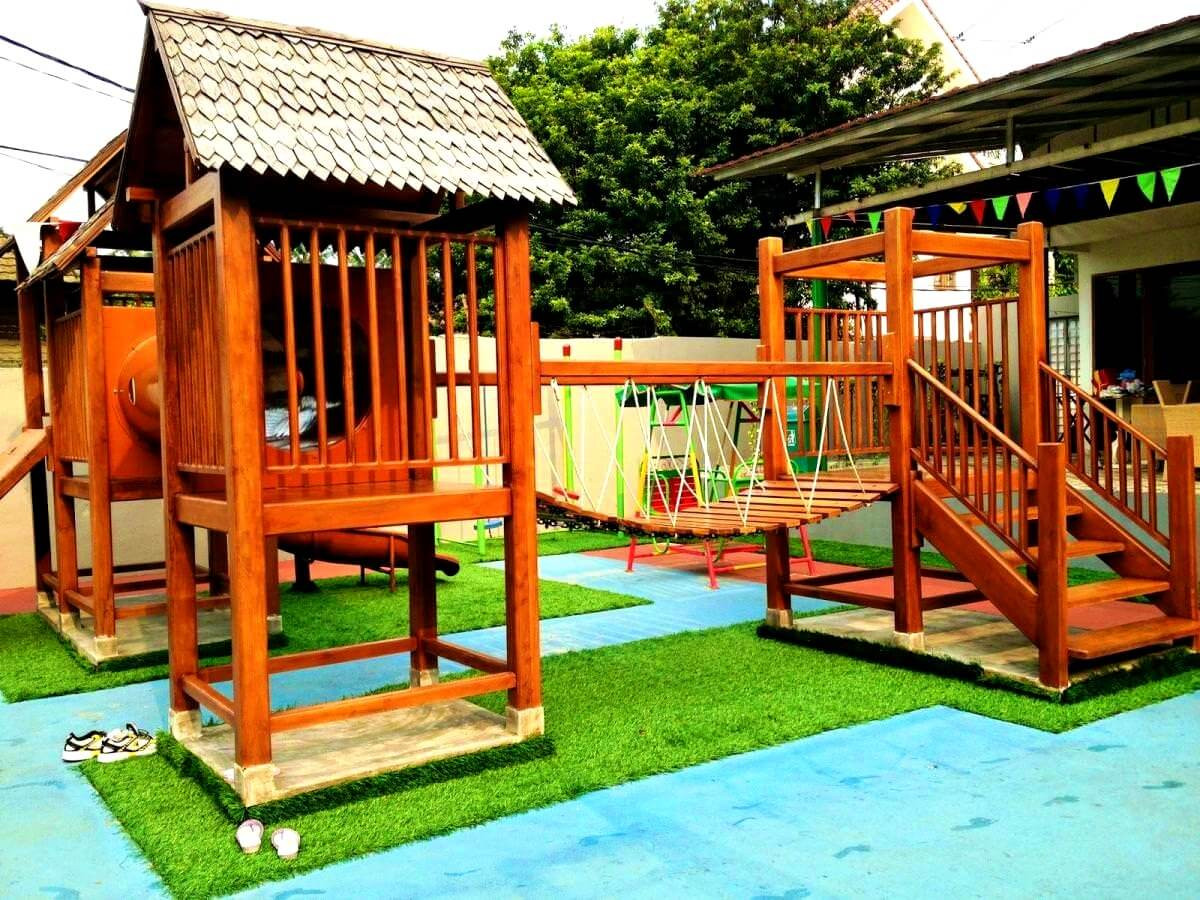 Diy Backyard Playgrounds
 Best 35 Kids Home Playground Ideas AllstateLogHomes