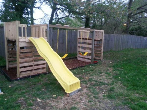 Diy Backyard Playgrounds
 DIY Pallet Backyard Playground Ideas