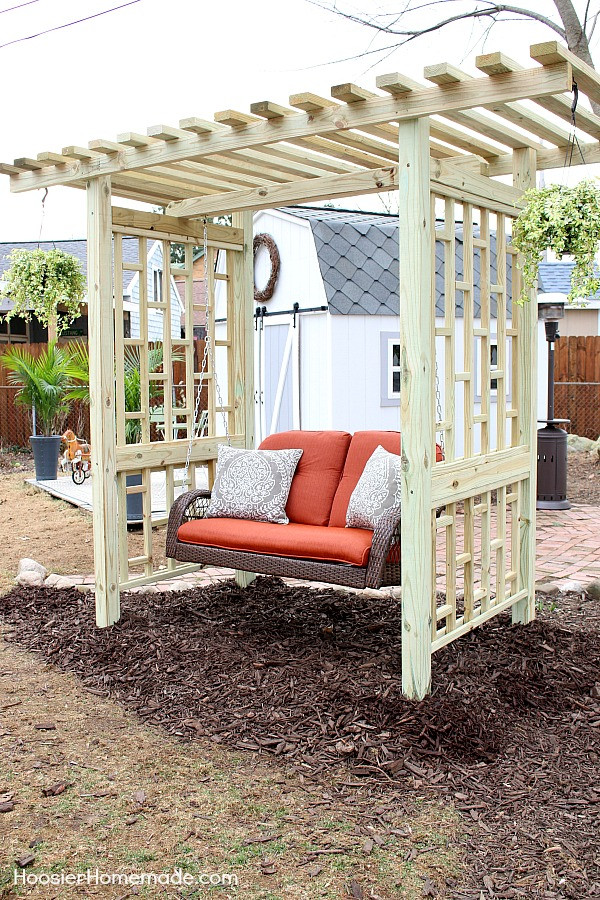 Diy Backyard Swings
 Garden Swing Plans for the Backyard Hoosier Homemade