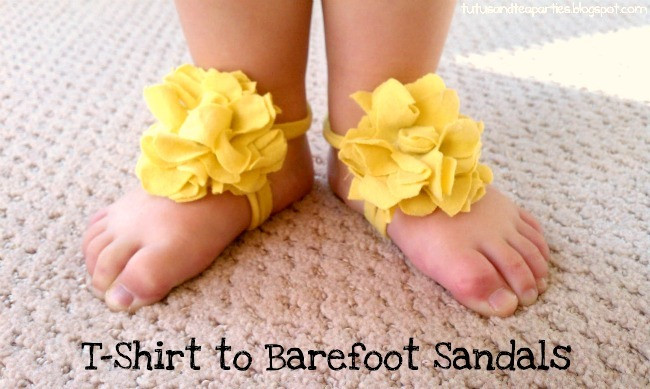 Diy Barefoot Sandals Baby
 25 Adorable & Easy to Make Baby Accessories