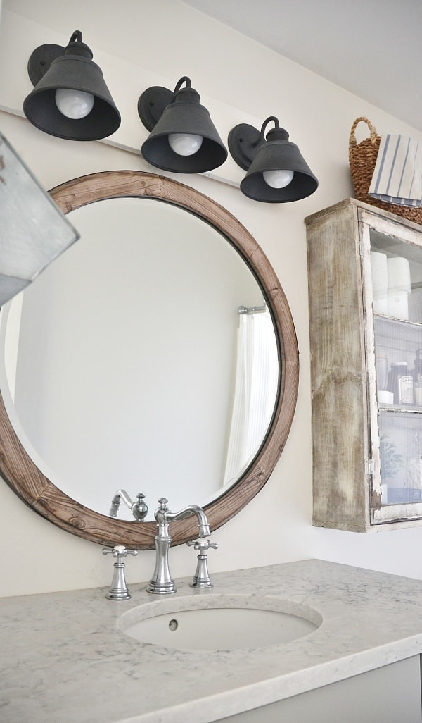 Diy Bathroom Light
 DIY Farmhouse Bathroom Vanity Light Fixture Liz Marie Blog