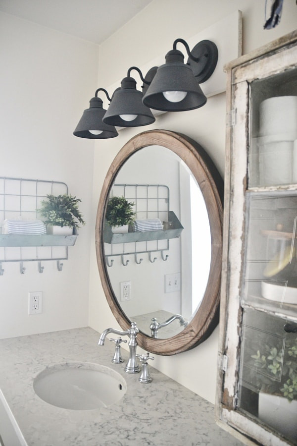 Diy Bathroom Light
 DIY Farmhouse Bathroom Vanity Light Fixture Liz Marie Blog