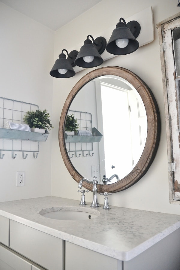 Diy Bathroom Light
 DIY Farmhouse Bathroom Vanity Light Fixture Liz Marie Blog