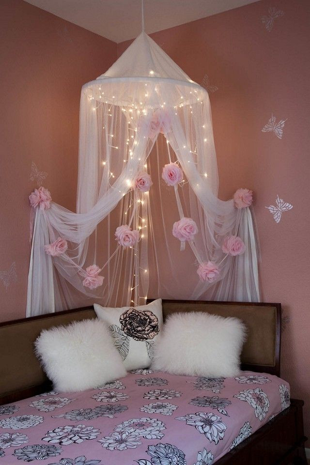 Diy Bedroom Canopy With Lights
 25 Dreamy DIY Canopy Beds to Transform Your Bedrooms with