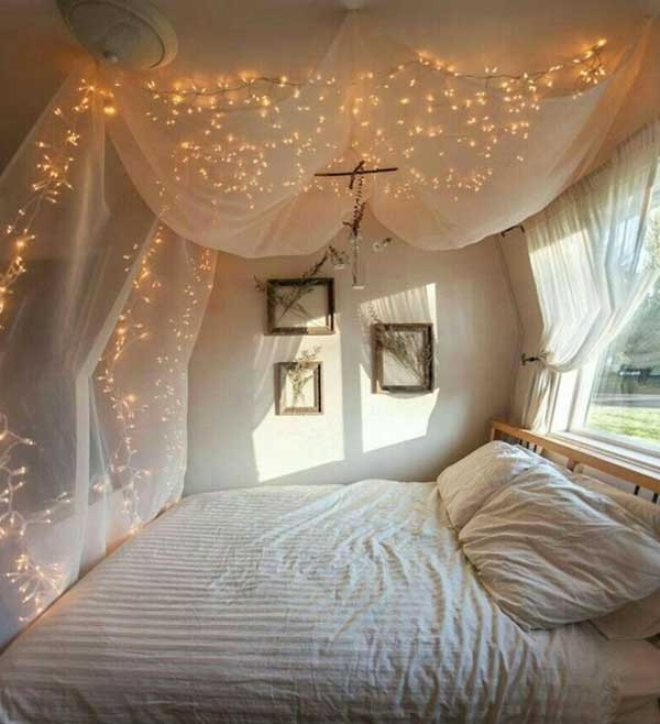 Diy Bedroom Canopy With Lights
 20 Magical DIY Bed Canopy Ideas Will Make You Sleep