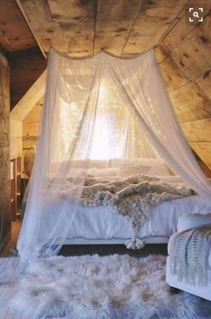 Diy Bedroom Canopy With Lights
 Make a magical bed canopy with lights