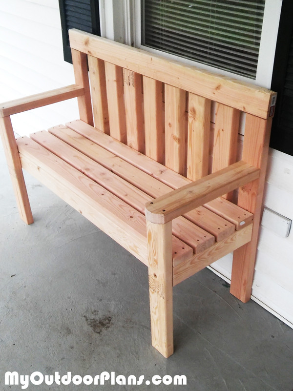 DIY Bench Plans
 DIY Simple Garden Bench MyOutdoorPlans