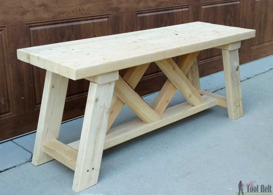 DIY Bench Plans
 How to Build an Outdoor Bench with Free Plans