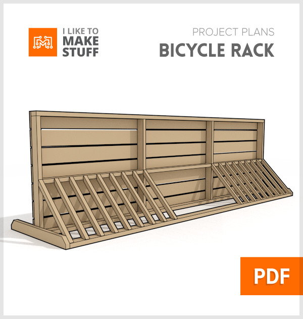 DIY Bike Rack Plans
 Bike Rack Digital plan I Like to Make Stuff