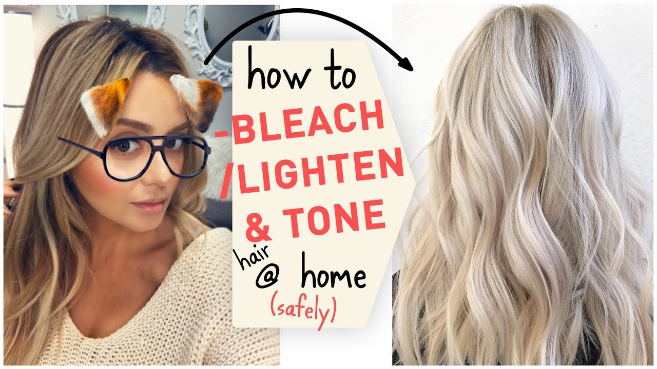 DIY Bleach Hair
 How To Bleach Lighten & Tone Hair at Home Safely