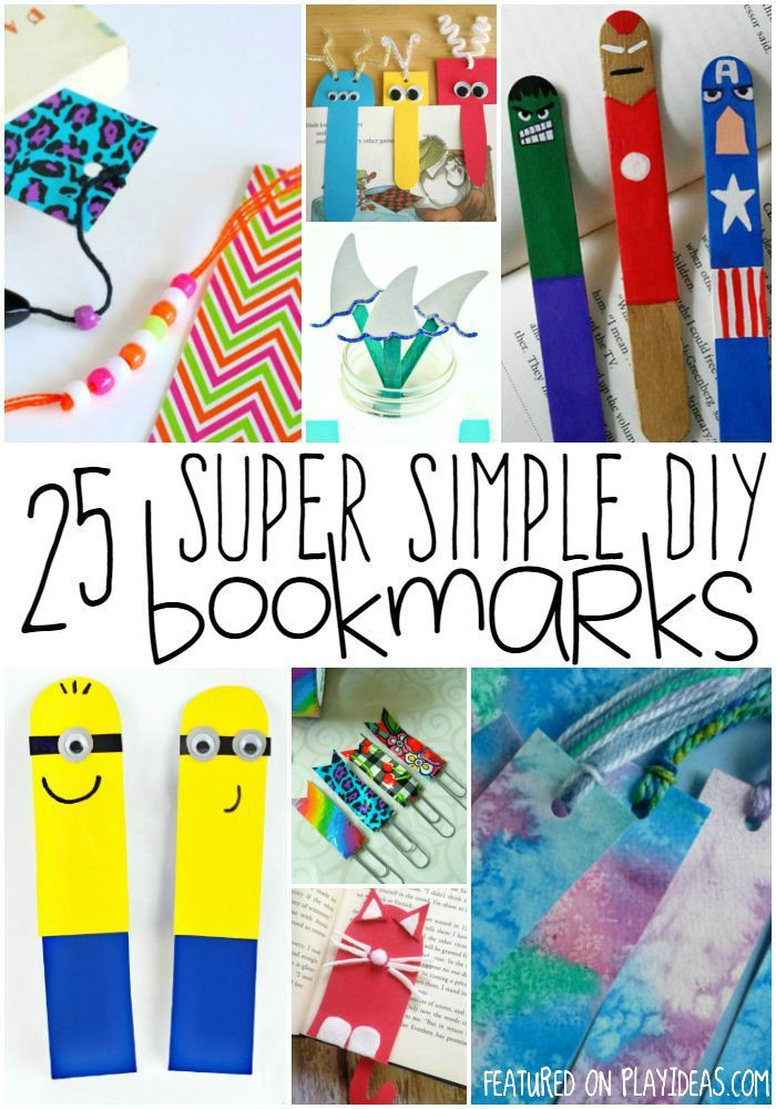 DIY Bookmarks For Kids
 25 DIY Bookmarks For Kids