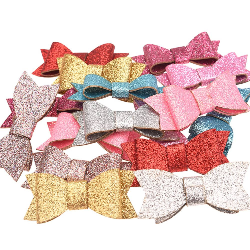 DIY Boutique Hair Bow
 120pcs Glitter Bows 2 5inch Sequin hair bows Boutique Hair