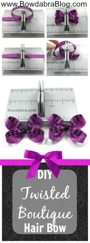 DIY Boutique Hair Bow
 Twisted Boutique Hair Bow Bowdabra Tutorial Bowdabra Blog