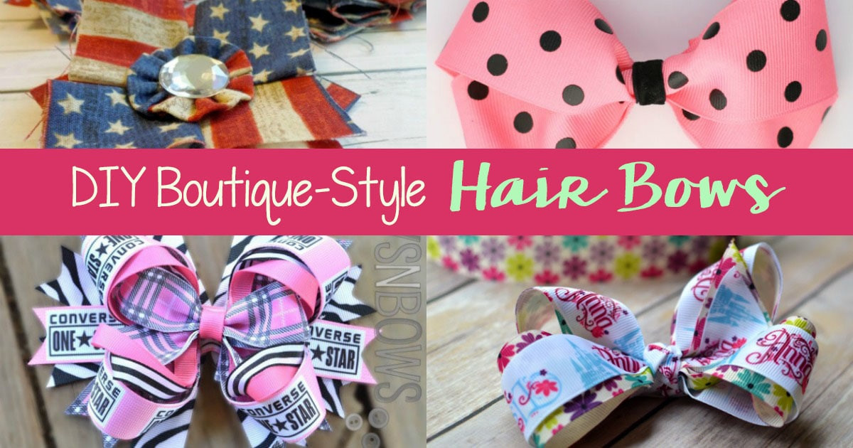 DIY Boutique Hair Bow
 DIY Boutique Style Hair Bows