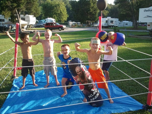 DIY Boxing Ring
 17 Wild WWE Birthday Party Ideas Spaceships and Laser Beams