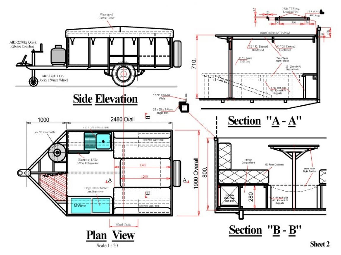 DIY Camping Tent Plans
 Perfect Diy Camping Trailer Plans