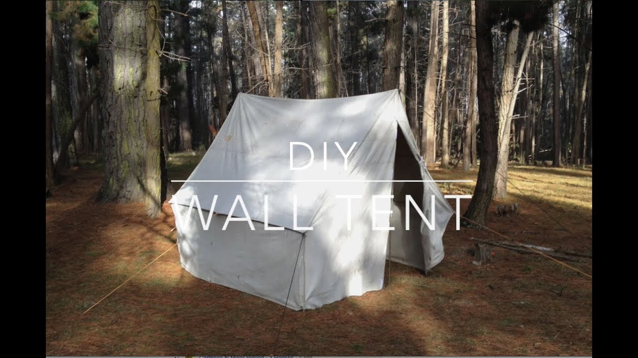 DIY Camping Tent Plans
 Wall Tent Wood Frame