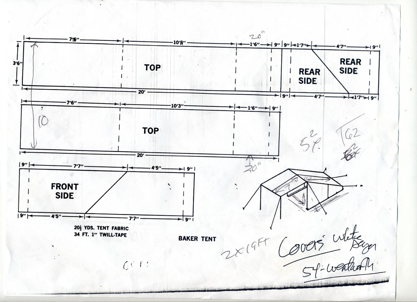 DIY Camping Tent Plans
 BWCA WCD Baker Tent with plans Boundary Waters Gear Forum