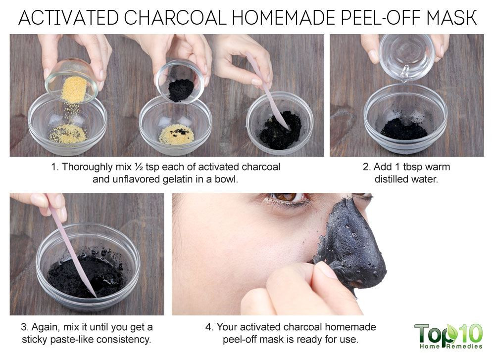 DIY Charcoal Peel Mask
 Homemade Peel f Masks for Glowing Spotless Skin