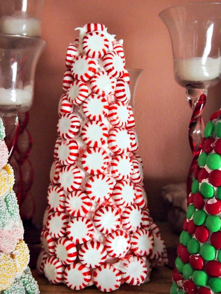 DIY Christmas Candy Decorations
 Candy Christmas Trees Upstate Ramblings