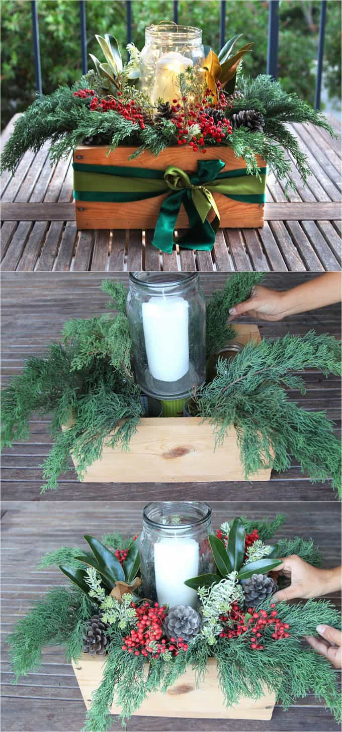 DIY Christmas Centerpieces Ideas
 DIY Christmas Table Decorations Easy Centerpiece in 10