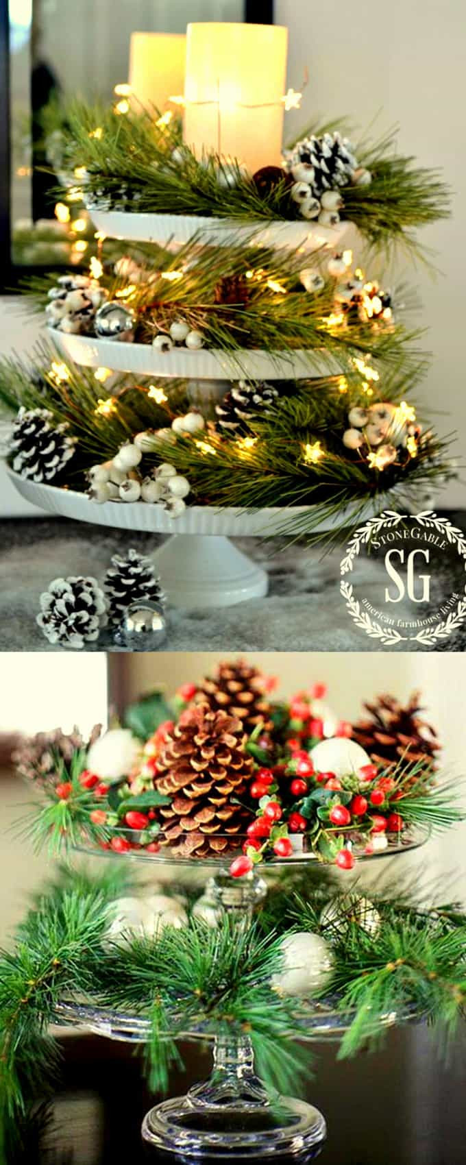 DIY Christmas Centerpieces Ideas
 27 Gorgeous DIY Thanksgiving & Christmas Table Decorations