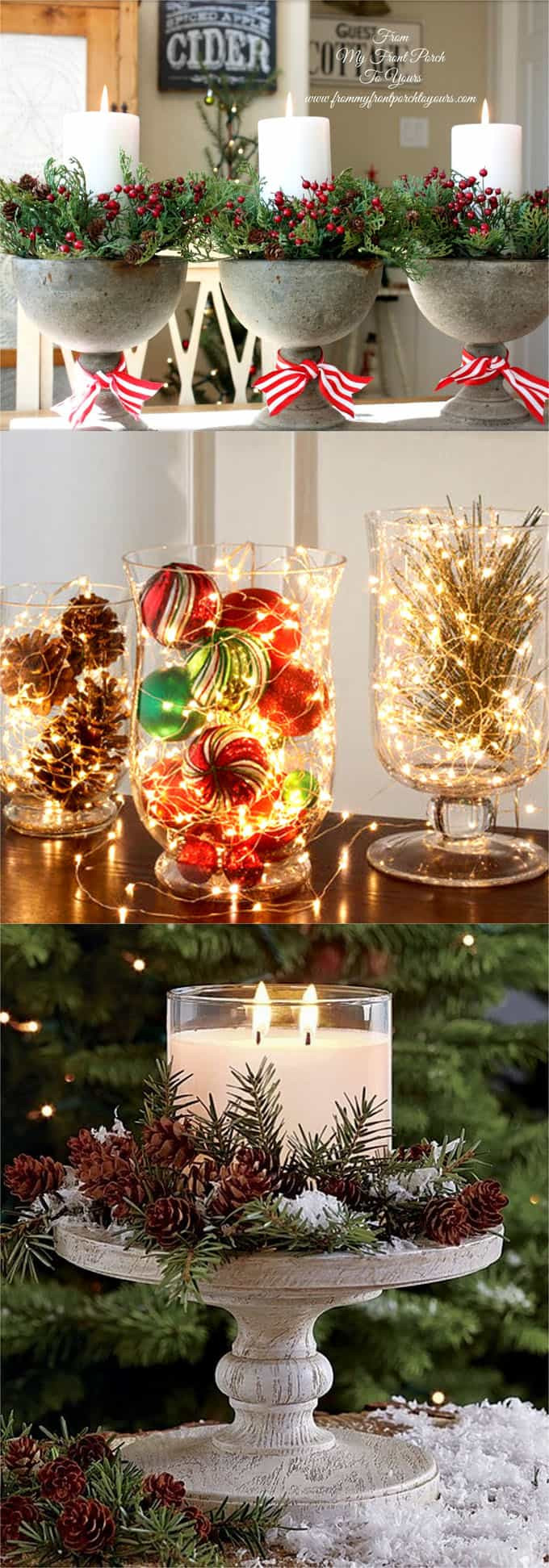 DIY Christmas Centerpieces Ideas
 27 Gorgeous DIY Thanksgiving & Christmas Table Decorations