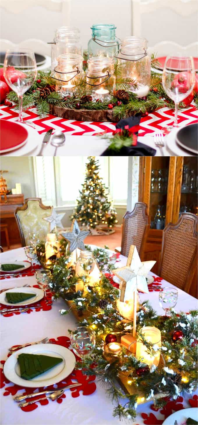 DIY Christmas Centerpieces Ideas
 27 Gorgeous DIY Thanksgiving & Christmas Table Decorations