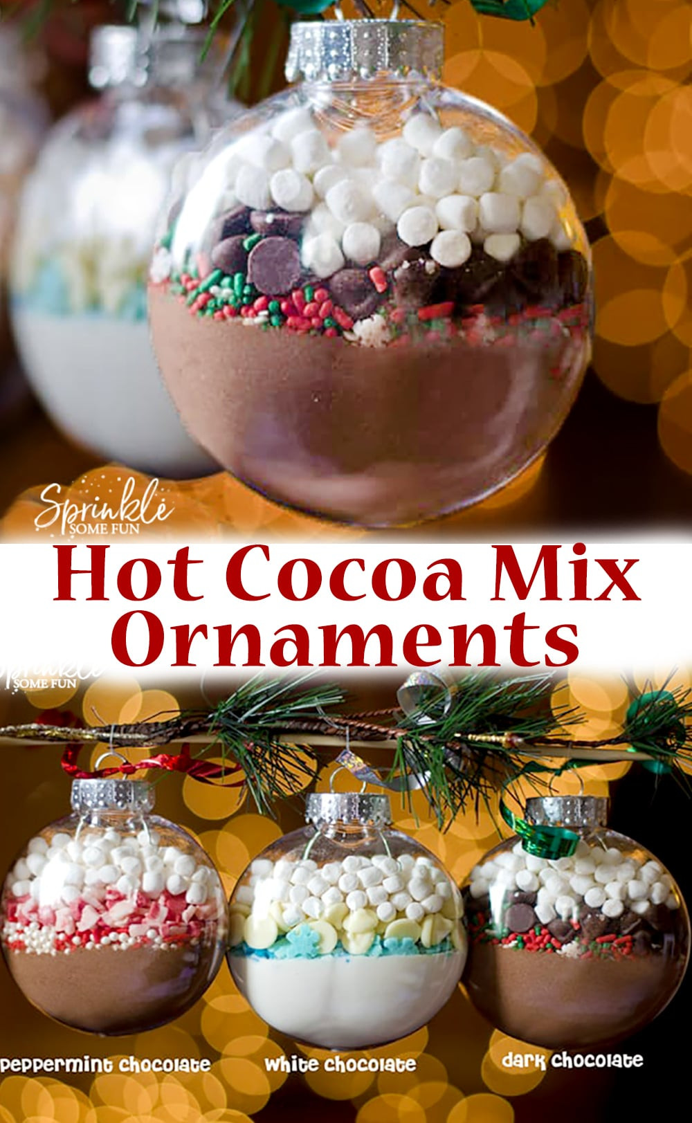 DIY Christmas Ornaments As Gifts
 Hot Cocoa Mix Ornaments DIY Homemade Christmas Gift Idea