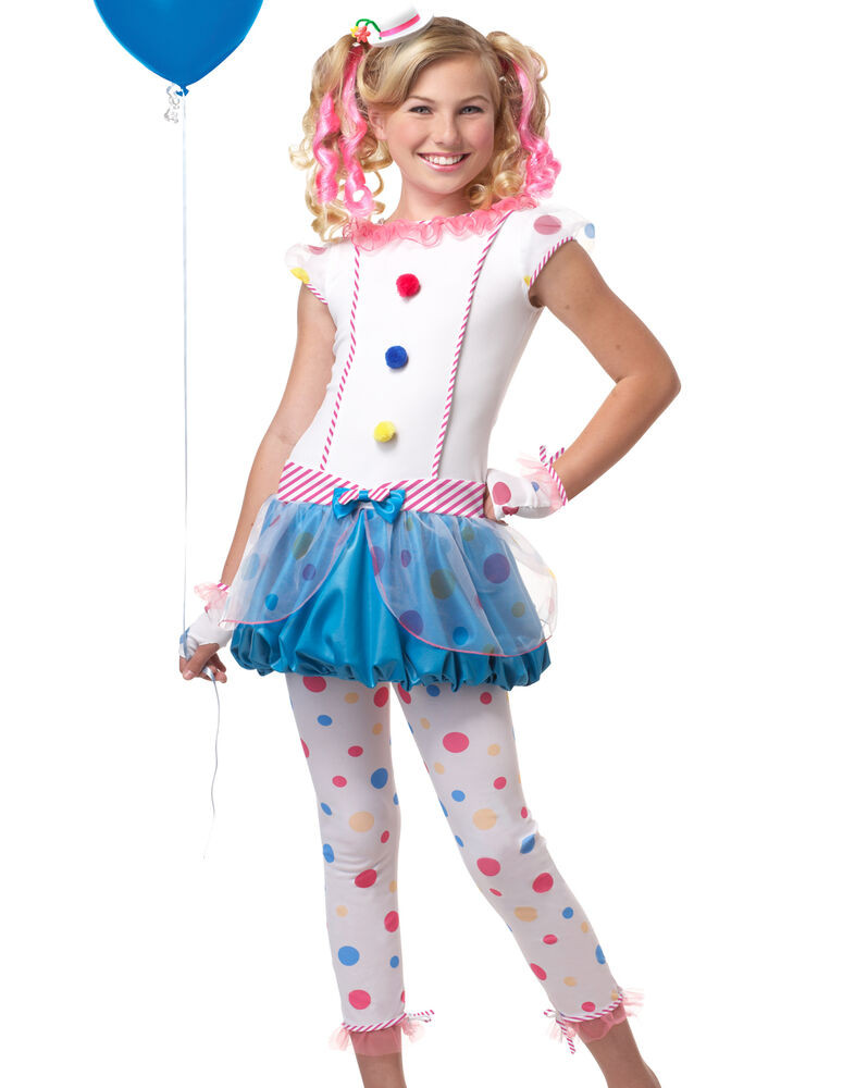 DIY Costumes For Tweens
 Tween Girls Kids Clown Birthday Classic Dress Up Halloween
