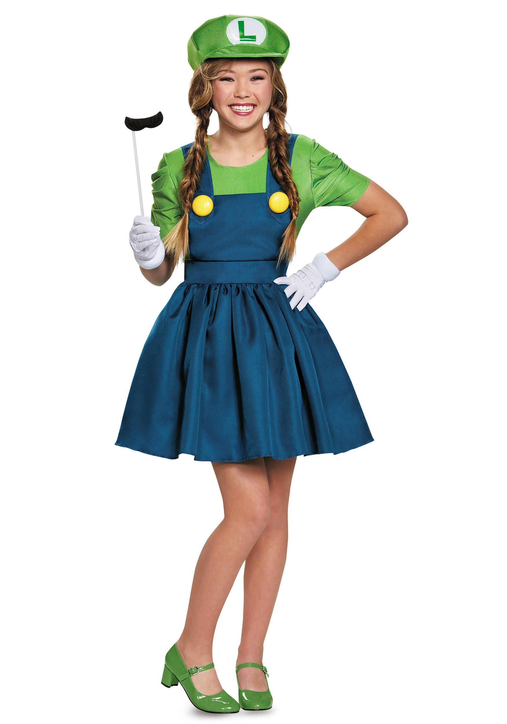 DIY Costumes For Tweens
 Tween Luigi Skirt Costume