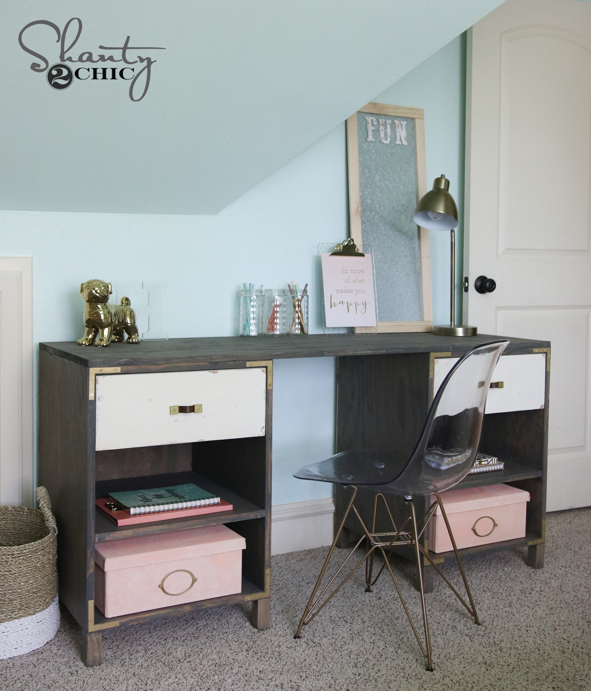 DIY Cubbies Plans
 DIY Cubby Storage Desk Shanty 2 Chic