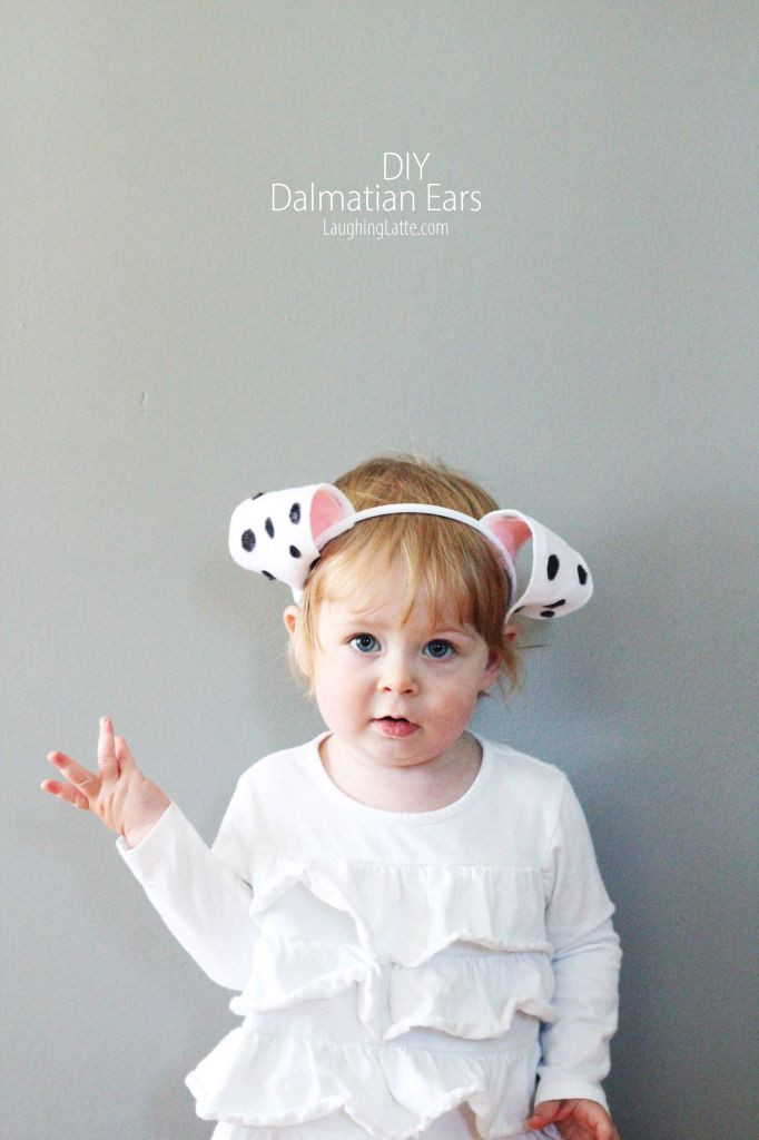 DIY Dalmatian Costume Baby
 DIY Felt Dalmatian Ears Free ear template included