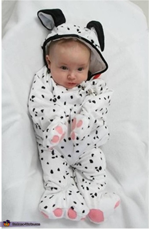 DIY Dalmatian Costume Baby
 Baby Dalmatian Halloween Costume