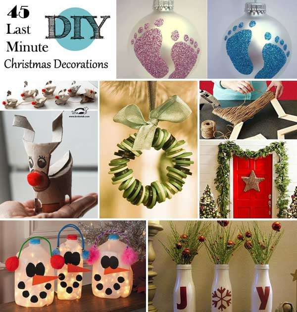 DIY Decorating For Christmas
 15 Super Easy Last Minute Christmas Decorations