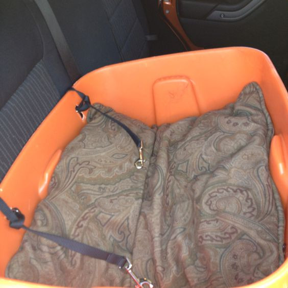 DIY Dog Booster Seat
 Homemade multi dog booster seat for car