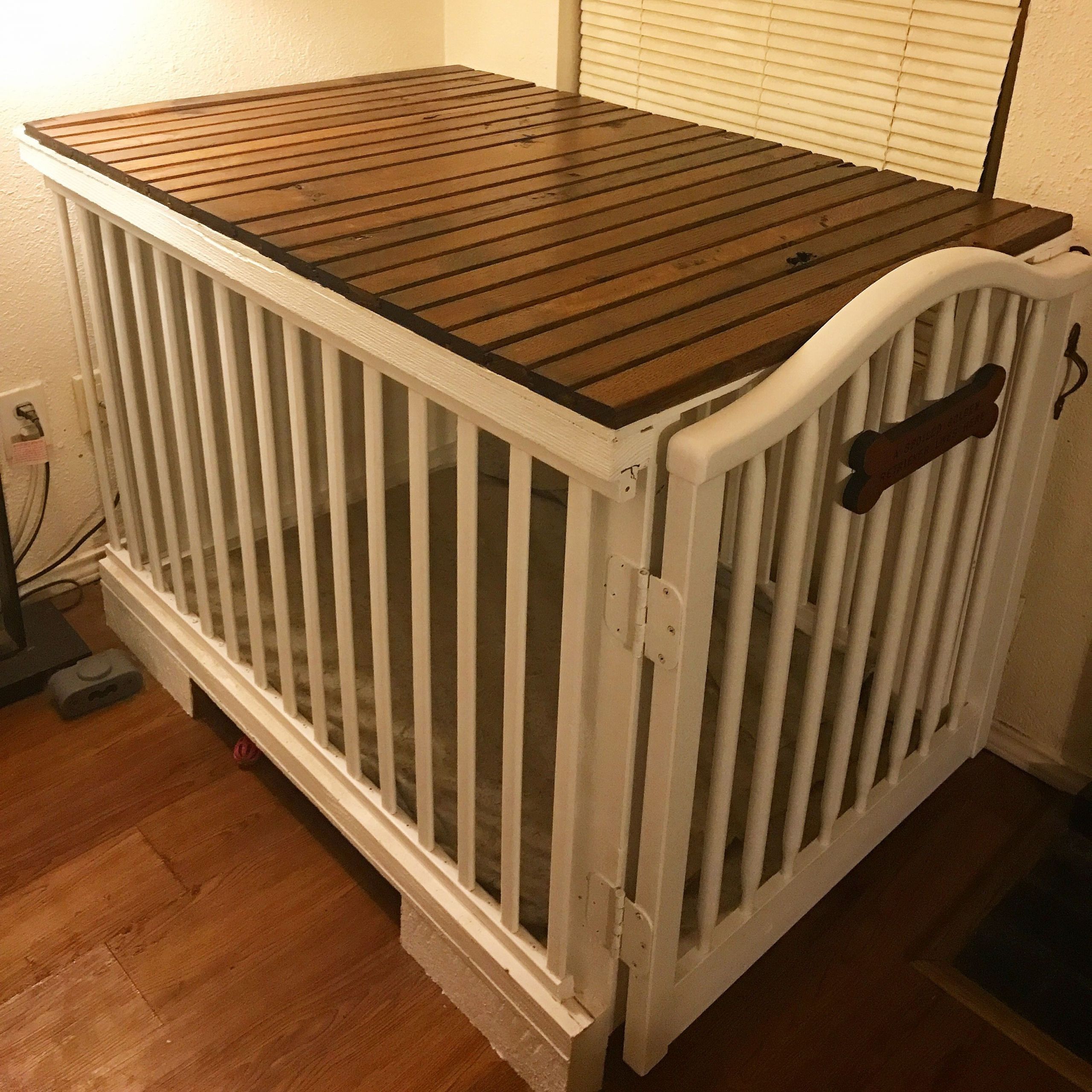 DIY Dog Cages
 Baby Crib Dog Cage