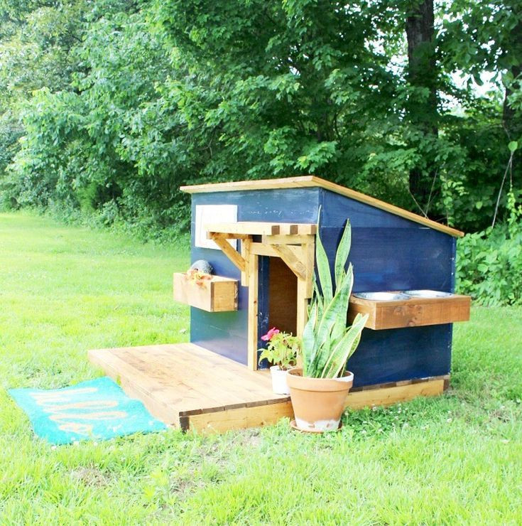 DIY Dog Houses Cheap
 A New Home for Lucy Modern DIY Dog House